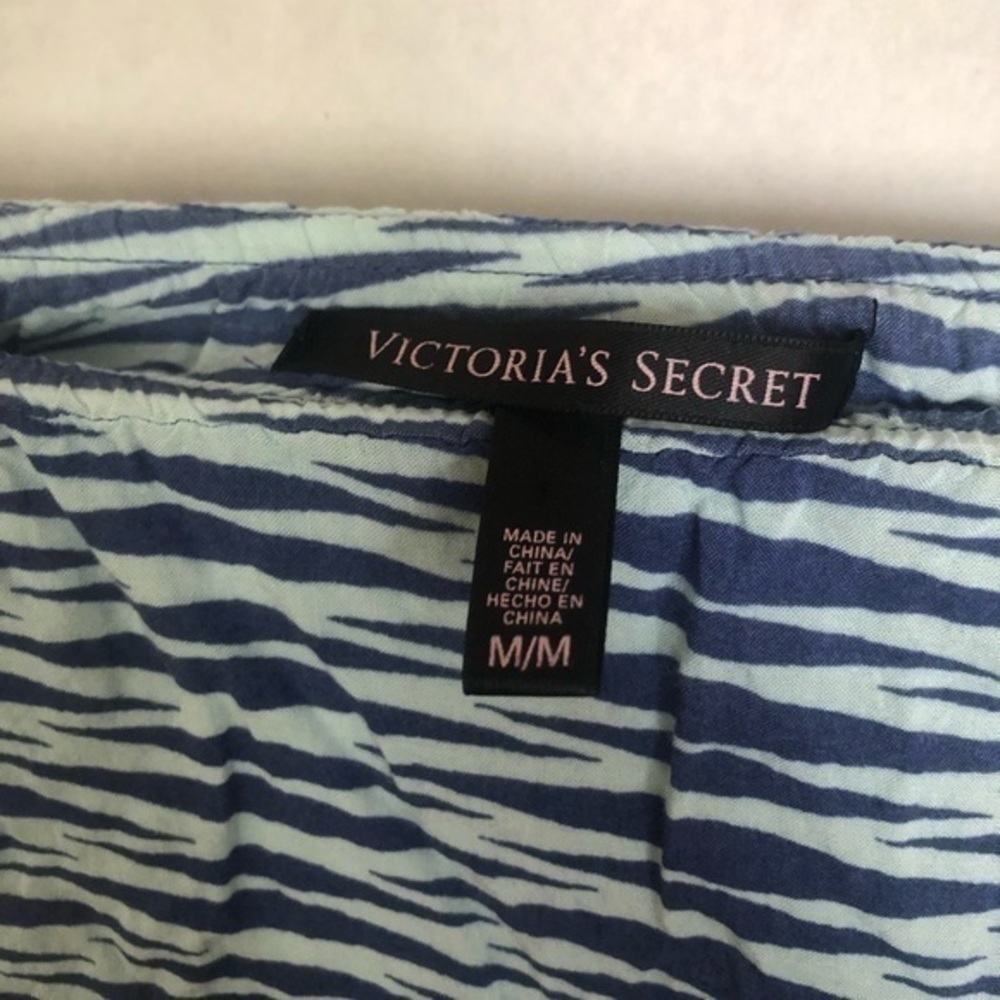 Victoria’s Secret Shorts Romper Swim Cover Blue M - Picture 4 of 5